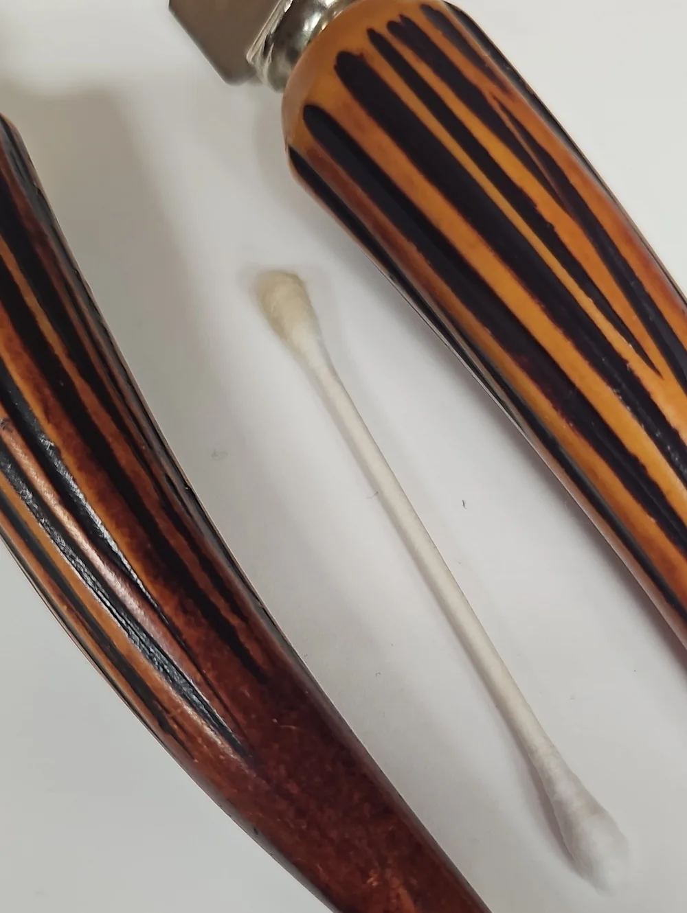 Vintage Stainless Steel Bakelite Fork&Knife Carving Set Brown Antler HornHandles